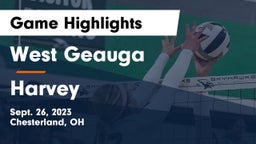 West Geauga  vs Harvey  Game Highlights - Sept. 26, 2023