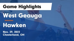 West Geauga  vs Hawken  Game Highlights - Nov. 29, 2022