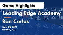 Leading Edge Academy vs San Carlos Game Highlights - Nov. 30, 2021