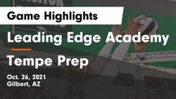 Leading Edge Academy vs Tempe Prep Game Highlights - Oct. 26, 2021