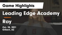 Leading Edge Academy vs Ray Game Highlights - Oct. 28, 2021