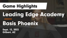 Leading Edge Academy vs Basis Phoenix Game Highlights - Sept. 12, 2022