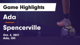 Ada  vs Spencerville  Game Highlights - Oct. 4, 2021