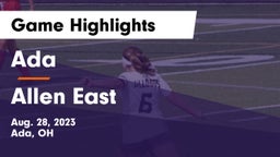 Ada  vs Allen East  Game Highlights - Aug. 28, 2023