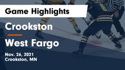 Crookston  vs West Fargo  Game Highlights - Nov. 26, 2021