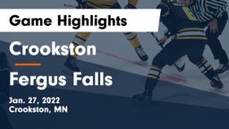 Crookston  vs Fergus Falls  Game Highlights - Jan. 27, 2022
