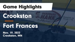 Crookston  vs Fort Frances Game Highlights - Nov. 19, 2022