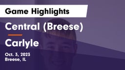 Central  (Breese) vs Carlyle  Game Highlights - Oct. 3, 2023