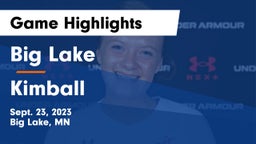 Big Lake  vs Kimball  Game Highlights - Sept. 23, 2023