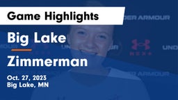Big Lake  vs Zimmerman  Game Highlights - Oct. 27, 2023