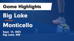 Big Lake  vs Monticello  Game Highlights - Sept. 14, 2023