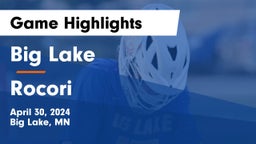 Big Lake  vs Rocori  Game Highlights - April 30, 2024