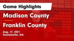 Madison County  vs Franklin County Game Highlights - Aug. 17, 2021