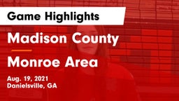 Madison County  vs Monroe Area Game Highlights - Aug. 19, 2021