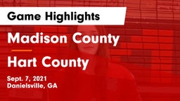 Madison County  vs Hart County  Game Highlights - Sept. 7, 2021