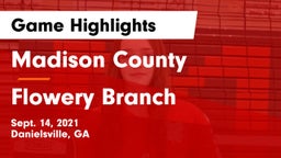 Madison County  vs Flowery Branch  Game Highlights - Sept. 14, 2021