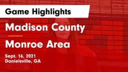 Madison County  vs Monroe Area Game Highlights - Sept. 16, 2021