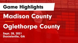 Madison County  vs Oglethorpe County  Game Highlights - Sept. 28, 2021