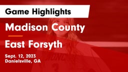 Madison County  vs East Forsyth  Game Highlights - Sept. 12, 2023