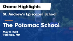 St. Andrew's Episcopal School vs The Potomac School Game Highlights - May 8, 2024