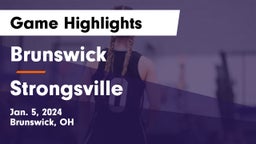 Brunswick  vs Strongsville  Game Highlights - Jan. 5, 2024
