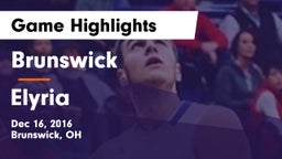 Brunswick  vs Elyria  Game Highlights - Dec 16, 2016