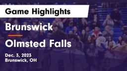 Brunswick  vs Olmsted Falls  Game Highlights - Dec. 3, 2023