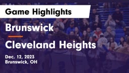Brunswick  vs Cleveland Heights  Game Highlights - Dec. 12, 2023