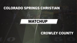 Matchup: Colorado Springs vs. Crowley County  2016