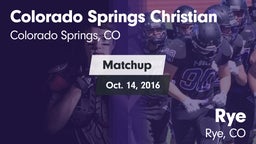 Matchup: Colorado Springs vs. Rye  2016