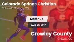 Matchup: Colorado Springs vs. Crowley County  2017