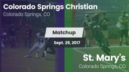 Matchup: Colorado Springs vs. St. Mary's  2017