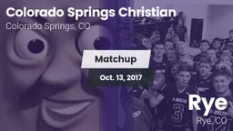 Matchup: Colorado Springs vs. Rye  2017