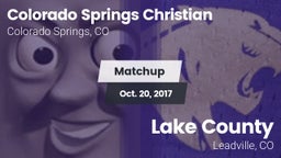 Matchup: Colorado Springs vs. Lake County  2017