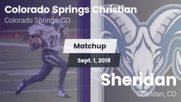 Matchup: Colorado Springs vs. Sheridan  2018