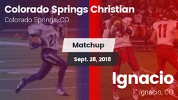 Matchup: Colorado Springs vs. Ignacio  2018