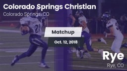 Matchup: Colorado Springs vs. Rye  2018