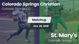 Matchup: Colorado Springs vs. St. Mary's  2018