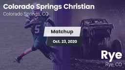 Matchup: Colorado Springs vs. Rye  2020