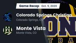 Recap: Colorado Springs Christian  vs. Monte Vista  2020