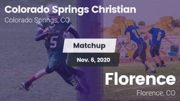 Matchup: Colorado Springs vs. Florence  2020