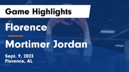 Florence  vs Mortimer Jordan  Game Highlights - Sept. 9, 2023