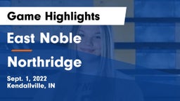East Noble  vs Northridge  Game Highlights - Sept. 1, 2022