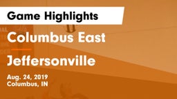 Columbus East  vs Jeffersonville Game Highlights - Aug. 24, 2019