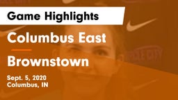 Columbus East  vs Brownstown Game Highlights - Sept. 5, 2020