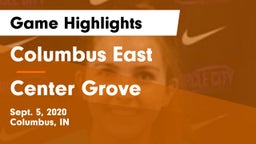 Columbus East  vs Center Grove  Game Highlights - Sept. 5, 2020
