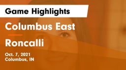 Columbus East  vs Roncalli  Game Highlights - Oct. 7, 2021