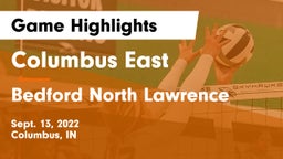 Columbus East  vs Bedford North Lawrence  Game Highlights - Sept. 13, 2022