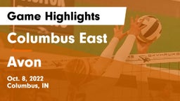 Columbus East  vs Avon  Game Highlights - Oct. 8, 2022