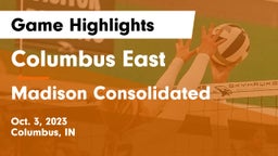 Columbus East  vs Madison Consolidated  Game Highlights - Oct. 3, 2023